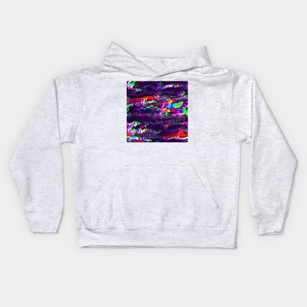 Glitched screen Kids Hoodie by KylePrescott